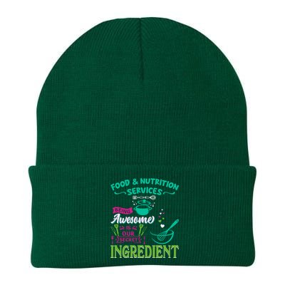 Food & Nutrition Services Being Awesome Lunch Lady Knit Cap Winter Beanie