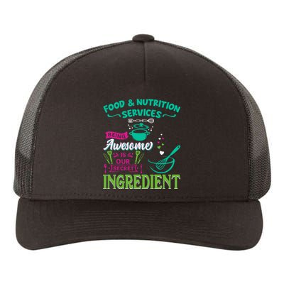 Food & Nutrition Services Being Awesome Lunch Lady Yupoong Adult 5-Panel Trucker Hat