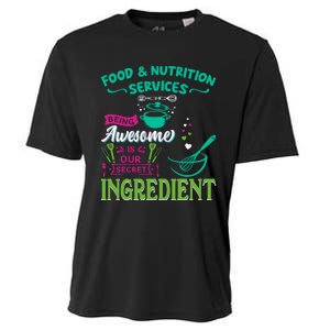 Food & Nutrition Services Being Awesome Lunch Lady Cooling Performance Crew T-Shirt