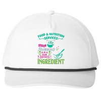 Food & Nutrition Services Being Awesome Lunch Lady Snapback Five-Panel Rope Hat