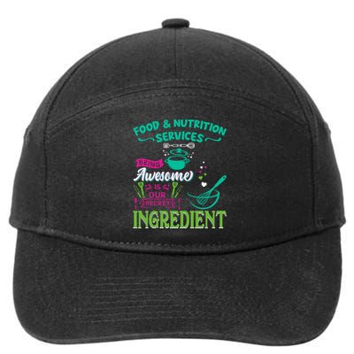 Food & Nutrition Services Being Awesome Lunch Lady 7-Panel Snapback Hat