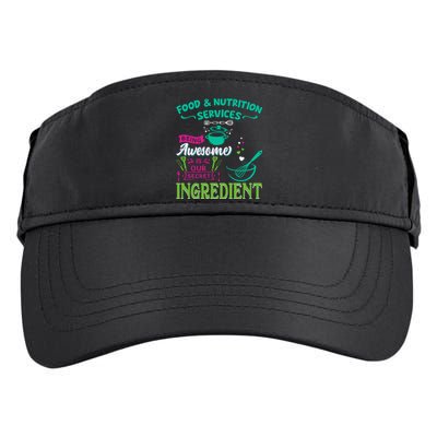 Food & Nutrition Services Being Awesome Lunch Lady Adult Drive Performance Visor