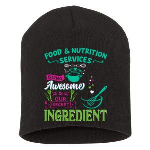 Food & Nutrition Services Being Awesome Lunch Lady Short Acrylic Beanie