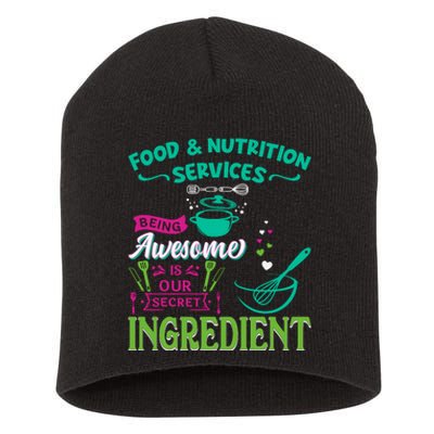 Food & Nutrition Services Being Awesome Lunch Lady Short Acrylic Beanie