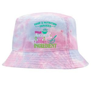 Food & Nutrition Services Being Awesome Lunch Lady Tie-Dyed Bucket Hat