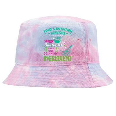 Food & Nutrition Services Being Awesome Lunch Lady Tie-Dyed Bucket Hat