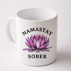 Funny Namastay Sober Na Aa 12 Step Recovery Funny Gift Funny Gift Coffee Mug