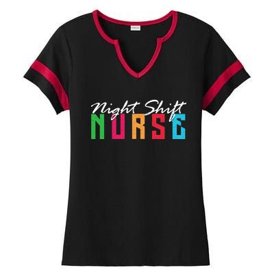 Funny Night Shifters Nurse Team 3rd Shift Work Midnight Crew Funny Gift $31 99 Ladies Halftime Notch Neck Tee