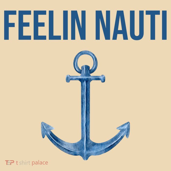 Feelin Nauti Sailing Funny Drawstring Bag