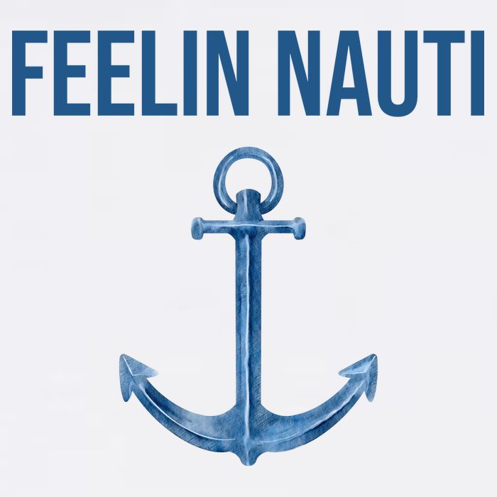 Feelin Nauti Sailing Funny USA-Made Doggie Bandana