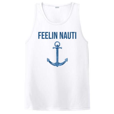 Feelin Nauti Sailing Funny PosiCharge Competitor Tank