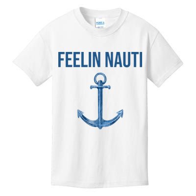 Feelin Nauti Sailing Funny Kids T-Shirt
