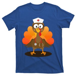 Funny Nurse Turkey For Thanksgiving Hospital Nursing Cool Gift T-Shirt