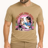 Funny Nail Tech Cat Lover File Buff Purr Repeat Cooling Performance Crew T-Shirt