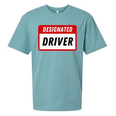 Funny Name Tag Designated Driver Adult Party Drinking Tee Sueded Cloud Jersey T-Shirt