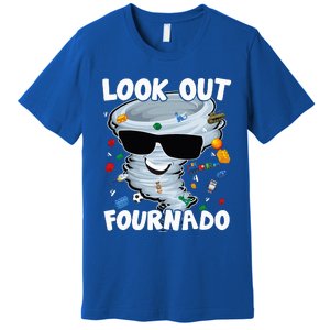 Four Nado Tornado 4th Birthday Party Theme IM 4 Years Old Premium T-Shirt