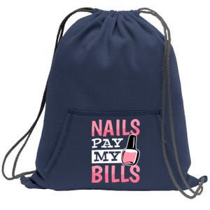 Funny Nail Technicians And Nail Artist Sweatshirt Cinch Pack Bag