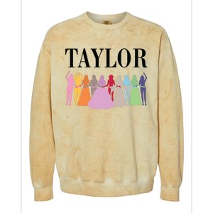 Fist Name Taylor Colorblast Crewneck Sweatshirt