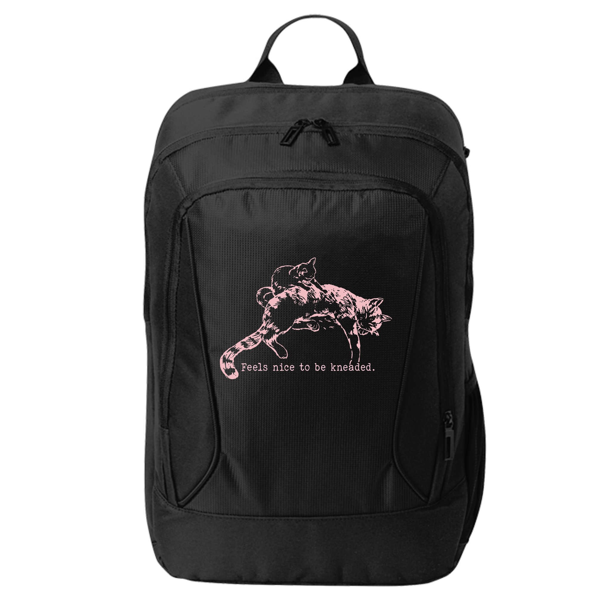 Feels Nice To Be Kneaded Cat Mom And Son Kitten Motherhood City Backpack