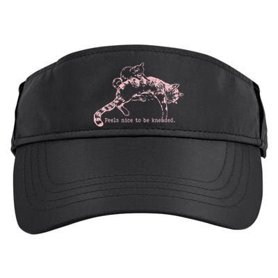 Feels Nice To Be Kneaded Cat Mom And Son Kitten Motherhood Adult Drive Performance Visor