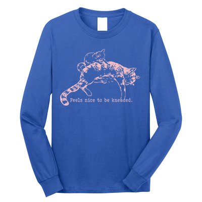 Feels Nice To Be Kneaded Cat Mom And Son Kitten Motherhood Long Sleeve Shirt