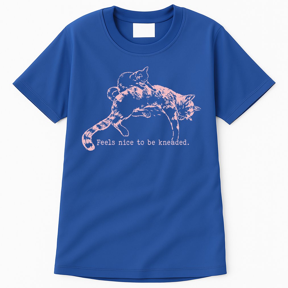 Feels Nice To Be Kneaded Cat Mom And Son Kitten Motherhood Tall T-Shirt