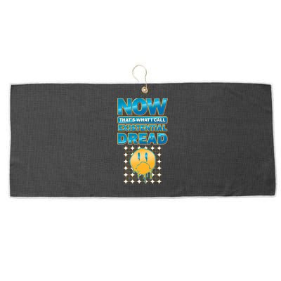 Funny Now Thats What I Call Existential Dread Large Microfiber Waffle Golf Towel