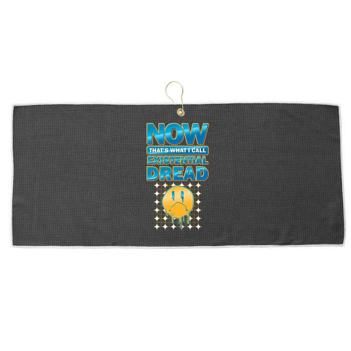 Funny Now Thats What I Call Existential Dread Large Microfiber Waffle Golf Towel