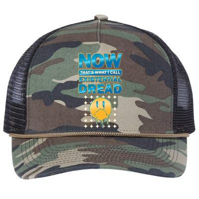 Funny Now Thats What I Call Existential Dread Retro Rope Trucker Hat Cap