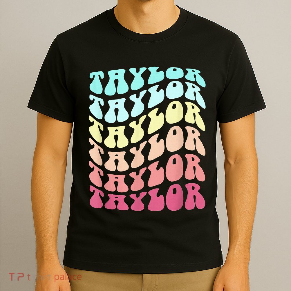 First Name T.AYLOR Groovy Personalized Birthday Gifts T-Shirt