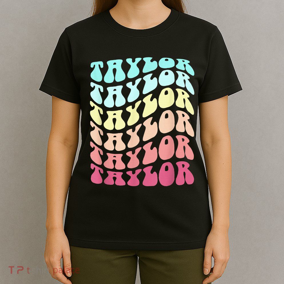 First Name T.AYLOR Groovy Personalized Birthday Gifts T-Shirt