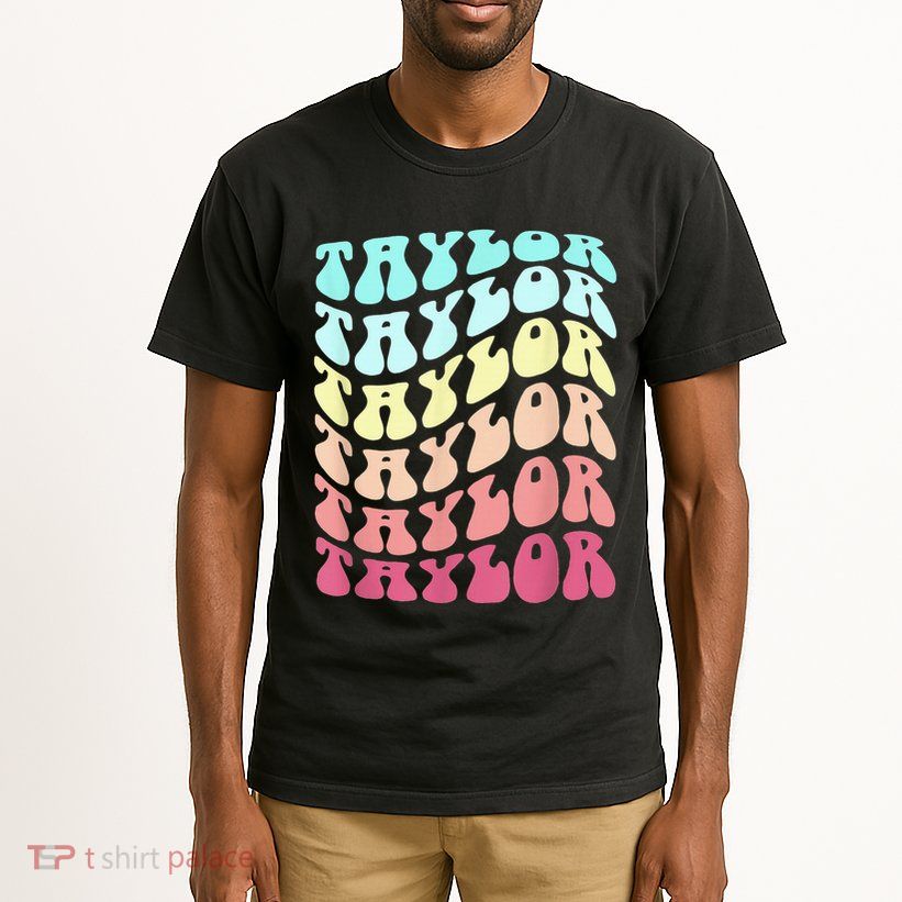 First Name T.AYLOR Groovy Personalized Birthday Gifts Tall T-Shirt