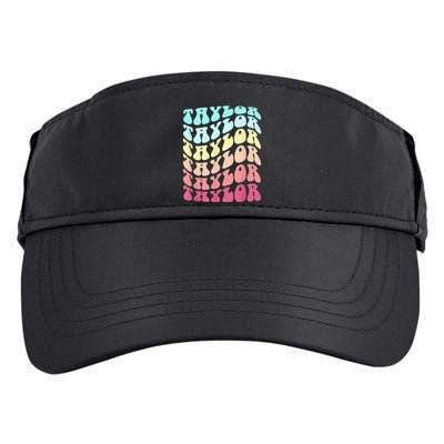 First Name T.AYLOR Groovy Personalized Birthday Gifts Adult Drive Performance Visor