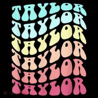 First Name T.AYLOR Groovy Personalized Birthday Gifts Flatbill Hat