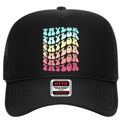 First Name T.AYLOR Groovy Personalized Birthday Gifts Trucker Hat