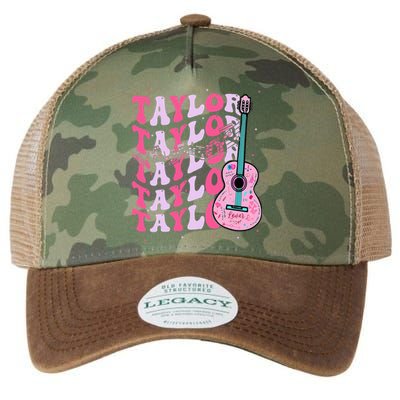 First Name Taylor Groovy First Name Personalized Legacy Tie Dye Trucker Hat