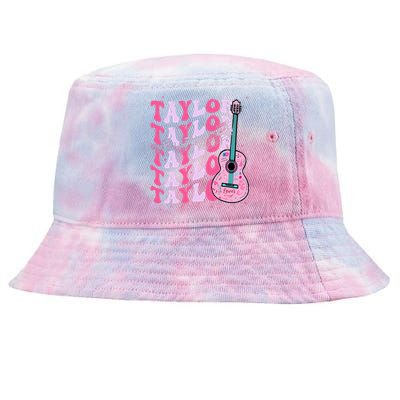 First Name Taylor Groovy First Name Personalized Tie-Dyed Bucket Hat