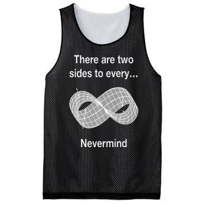 Funny Nerdy There Are Two Sides To Every Mobius Band Math Wt Mesh Reversible Basketball Jersey Tank