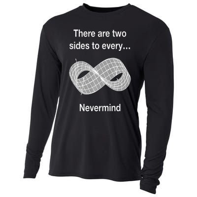 Funny Nerdy There Are Two Sides To Every Mobius Band Math Wt Cooling Performance Long Sleeve Crew