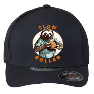 Funny Novelty Ten Pin Slow Roller Bowler Bowling Gift Flexfit Unipanel Trucker Cap