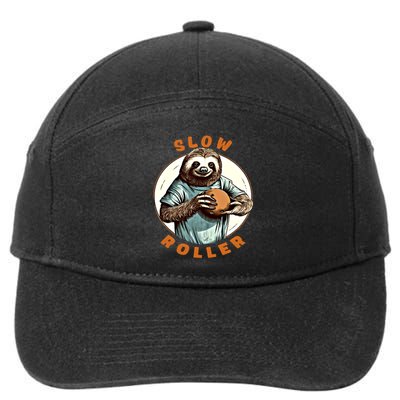 Funny Novelty Ten Pin Slow Roller Bowler Bowling Gift 7-Panel Snapback Hat