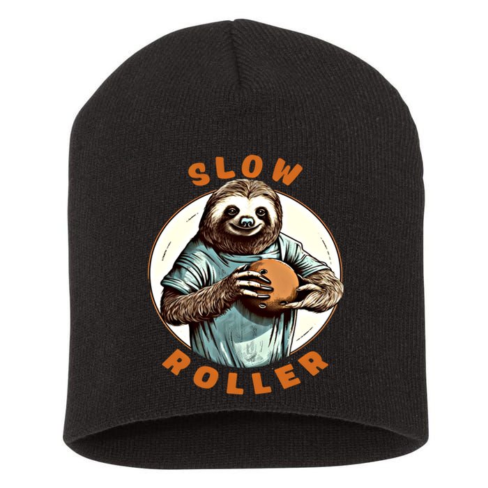 Funny Novelty Ten Pin Slow Roller Bowler Bowling Gift Short Acrylic Beanie