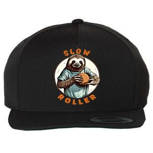 Funny Novelty Ten Pin Slow Roller Bowler Bowling Gift Wool Snapback Cap