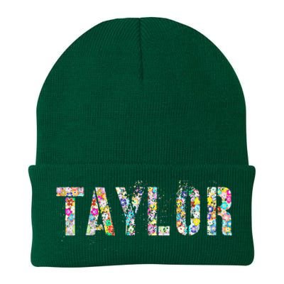 First Name Taylor Girl Personalized Birthday Grunge Knit Cap Winter Beanie