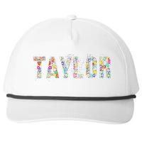 First Name Taylor Girl Personalized Birthday Grunge Snapback Five-Panel Rope Hat