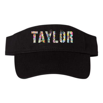 First Name Taylor Girl Personalized Birthday Grunge Valucap Bio-Washed Visor