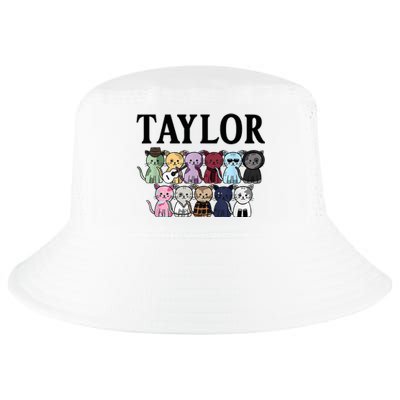 First Name Taylor Girl Retro Personalized Groovy 80s Cool Comfort Performance Bucket Hat