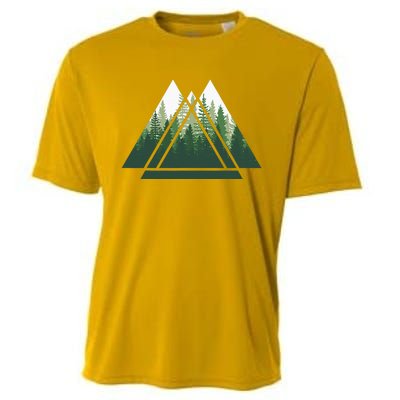 Forest Nature Triangle Minimalism Cooling Performance Crew T-Shirt