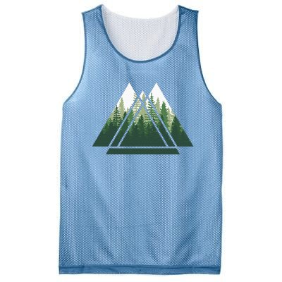 Forest Nature Triangle Minimalism Mesh Reversible Basketball Jersey Tank