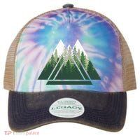 Forest Nature Triangle Minimalism Legacy Tie Dye Trucker Hat